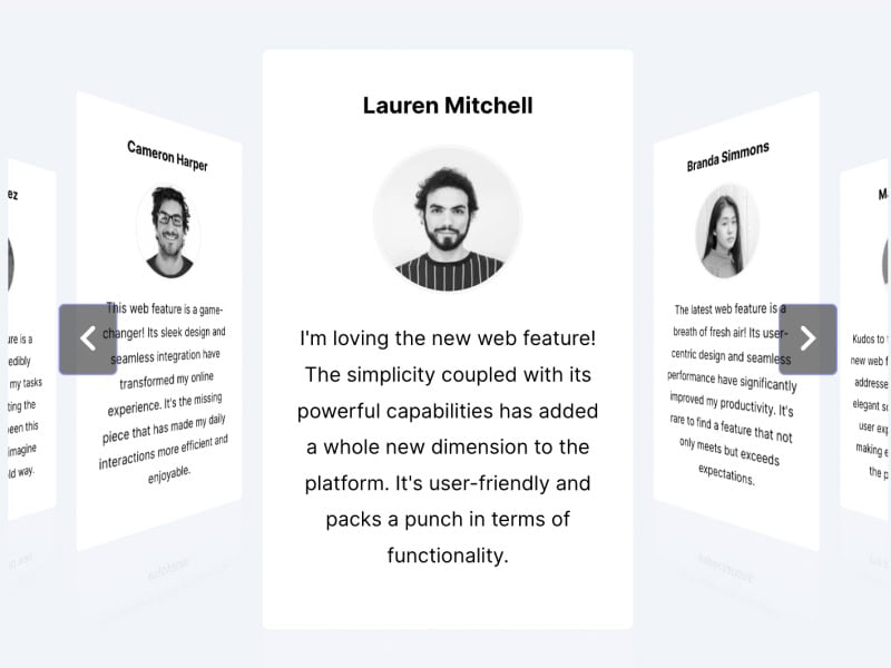 Testimonial Coverflow Carousel - Inventiva Insurtech Solutions